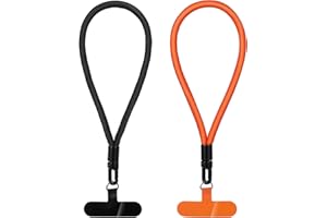 Mabor Smycz na nadgarstek do telefonu, 2 sztuki, smycz na ramię do zawieszenia, w zestawie naklejka na telefon, etui na telefon, smycz na klucze, kamery, pendrive'ów, dowód osobisty, nazwiska, odznak