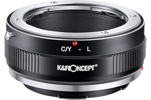 K&F CONCEPT Lente Mount Adattatore C/Y-L Manuale Fuoco: Compatibile con Compatibile con CONTAX/Compatibile con Yashica (C/Y) Lente a L Mount Corpo Fotocamera