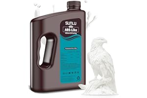 SUNLU Resina ABS-Like per Stampante 3D 3KG, Resina a Polimerizzazione Rapida UV 405nm per Stampa 3D LCD/DLP/SLA, Non Fragile & Alta Precisione, Bianco 3000g