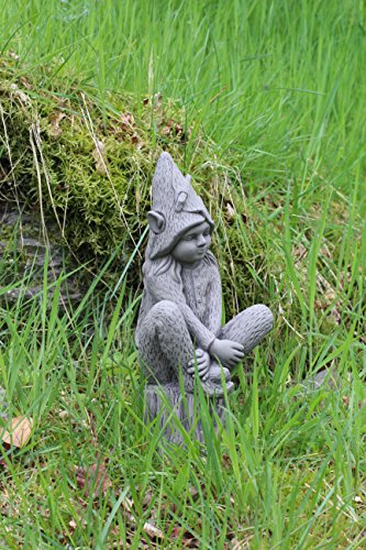 Deko-Element für den Garten, Elfen-Figur, Steinoptik - 2