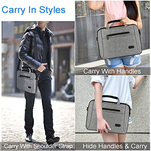 Procase 14-15 6 Zoll-Laptop-Beutel-Aktenkoffer -Kurier-Schulter-Beutel-H  lsen-Kasten f  r 15    Macbook Pro 14 15 15 6 Zoll Laptop Notebook Ultrabook