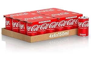 Coca-Cola Original Taste – 24 Lattine da 150 ml 100% riciclabile, Bevanda Analcolica
