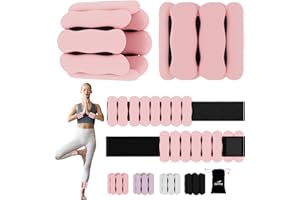 JORICY 2 pz Peso del Polso regolabile Peso Caviglia, Pesi per Caviglie, Pesi Regolabili da 0,5/0,75 kg Ciascuno Cavigliere Pesi per Fitness, Jogging, Aerobica, Pilates Bracciale di Peso Bracciale