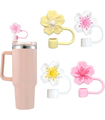 Cannucce Per Bicchiere 1,18 L Cannucce Acciaio Inox Per Bicchieri Stanley - Set 6 Con Punta Silicone E Spazzole Spazzole Pulizia Incluse - 12