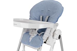 BABY IDEA Babysanity Copri Seggiolone Pappa Universale in Morbida Spugna di Cotone Dona al Tuo Seggiolone Pappa una sensazione di Asciutto e Fresco 100% Made in Italy (Avio)