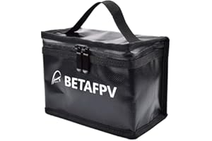 BETAFPV Fireproof Explosionproof Waterproof Safe Lipo Battery Bag for FPV Whoop Lipo Battery Storage Charging Fire and Water Resistant Highly Sturdy Double Zipper Lipo Battery Guard