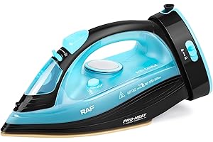 ZStarlite Powersteam Ultra Fer à repasser à vapeur sans fil 2400 W Semelle en céramique, anti-calcaire et anti-gouttes, fonction pulvérisation, vapeur verticale, autonettoyant avec réservoir d'eau de