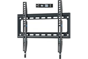 Mounting Dream Fixed TV Wall Bracket Mount Ultra Slim for Most 26-60 inch TVs up to VESA 400x400mm and 45.5 KG, Flat to wall Low Profile TV Bracket MD2361-K-02