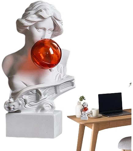 Busto Di David Con Bolle Di Sapone - Scultura Decorativa In Resina Per Casa - Foto 9