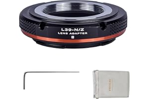 PHOLSY Objektivadapter Leica 39mm auf Nikon Z Kompatibel für Leica L39 M39 LTM Objektiv und Z Kameragehäuse für Nikon Z fc, Z30, Z9, Z8, Z6, Z7, Z5, Z50