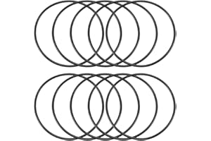 UXCELL sourcing map Nitrilo Goma Juntas Tóricas 120mm OD 112mm ID 4mm Ancho, Métrico Sellado Junta, Paquete 10