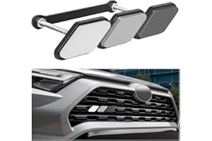 CGEAMDY 1 PC Tri-Color Grille Badge Emblem Decoration, Car Accessories Truck Label Sticker, Universal Compatible with Toyota 4 Runner Tacoma Tundra and Other Mesh or Slotted Grille (Black）
