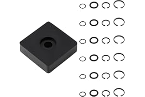 XICIKI 6 Sets 3/8" and 6 Sets 1/2" Impact Retaining Ring Clip Impact Friction Rings with O-Ring, Including Retainer Ring Anvil Install Tool for Milwaukee Electric and Pneumatic Impact Wrench