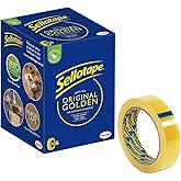 Sellotape Original Golden, Multi-Purpose Clear Tape for Household ...