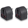 MX 3 Pin Universal Conversion Plug Converts Power 5 AMP to 15 AMP Plug, Flame Retardant Body Material with Child Safety Shutter & LED Indicator, Travel Adaptor, Multi- Use Socket Connector