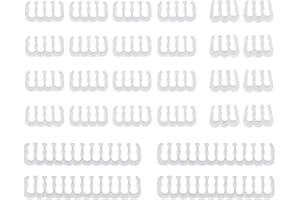 Chstarina 24 Pcs Cable Comb 24-pin x 4, 8-pin x 12, 6-pin x 8 for 2.5-3 mm Cable Wire Transparent