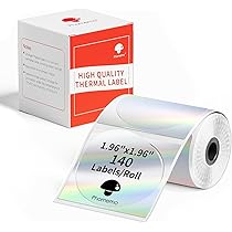 étiquettes Imprimante M110 Étiquettes Autocollantes Transparentes Phomemo - 3 Rouleaux 40x60 Mm Pour Imprimantes M110/M220/M221 Et Autres Modèles Rouleaux étiquettes Autocollantes