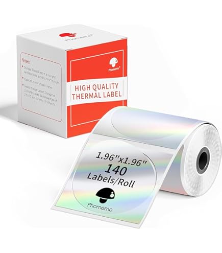 Compatibel Met M110 M120 M220 Labelprinter Phomemo M110 Labels 3 Rouleaux D'éTiquettes Phomemo M120/M110, 1.57 X 1.18 (40 X 30 Mm Ronde Etiketten 40mm Transparante Ronde Etiketten 50x50 Mm