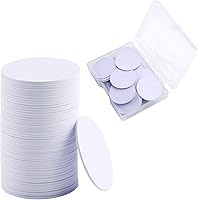 WXJ13 50 Pieces NFC Tags NTAG215 NFC Round Cards with Storage Box, NFC Chip NTAG215 NFC Cards Compatible with Tagmo Amiibo an