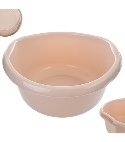 Novaliv Bassine à vaisselle carrée 10,5 l, 34 x 34 cm, blanc, sans