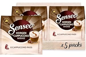 ‎SENSEO Senseo Pads Morgen Cappuccino Intense, 5 x 8 Getränke, 40 Kaffeepads