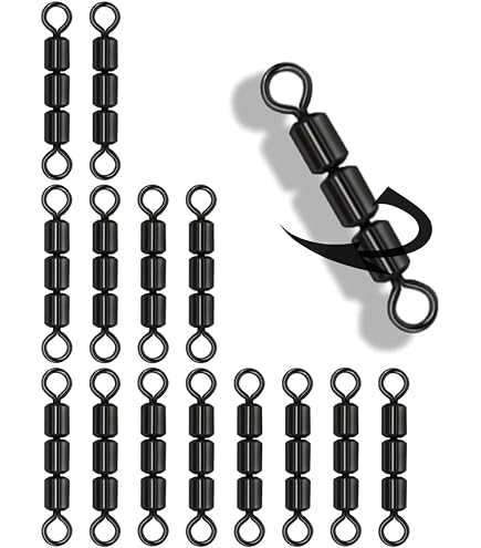 Boite 33 émerillons en acier inoxydable avec roulement à bille (diamètre de 6# à 10#) - Boutique GLR