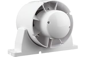 4 inch Vents In-line Extractor Fan with Mounting Bracket for Grow Tent - 100mm