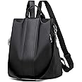 shepretty Femme Anti-vol Sac à Dos imperméable Sac de Voyage,Noir8888