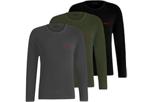 Hugo Ls-Shirt RN Triplet 10217251 0 Underw_Longsleeve Homme (Lot de 1)