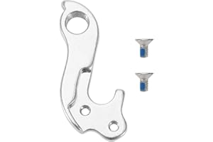 LT Easiyl Gancho de desviador de bicicleta GH-085 Gancho de cambio trasero de bicicleta de aleación de aluminio con 2 tornillos compatible con Marwi compatible con rueda de cubo, plateado