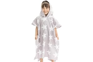 HOMELEVEL Kinder und Baby Badeponcho - Poncho Handtuch für Strand Schwimmbad - Surfponcho mit Kapuze - Bademantel für Babys Jungen und Mädchen