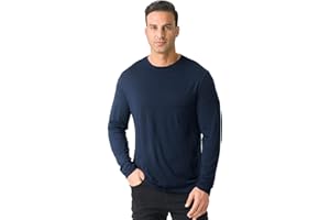 Merino Protect 100% Wełna Merino Męska Miękka Koszula Z Długim Rękawem Antyodorowa Ciepła Bielizna Wewnętrzna Odpowiednia Do Polowania I Wędrówek