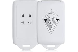 kwmobile Custodia Compatibile con Renault con 4 tasti Smart Key (solo Keyless Go) - Cover Chiavi Auto Protezione Copri Telecomando - Copri Chiave Silicone Tramonto Minimal