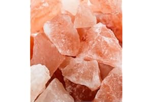SOO Natural Himalayan Rock Pink Salt Crystal Pure Natural Glow Rock Salt Crystal Rocks Chunks - Salt Chunks Food Grade Lick Stones Bath Salt Spa Inhaler Therapy Rock Salt Crystals (2KG)