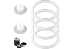 GOSKNOR 4 Szt. Uszczelek Zamiennych i 2 szt. Zaworów Powietrza Kompatybilnych ze S?oikiem na ?ywno?? Thermos Stainless King Food Jar 16oz,24oz Uszczelka Silikonowa Bez BPA i Korek Szczelne Cz??ci Zamienne