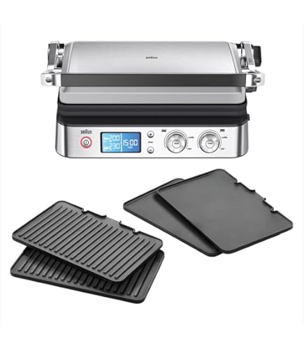Braun MultiGrill 7 CG7040, 3-in-1 Contact Grill, BBQ & Oven, Large