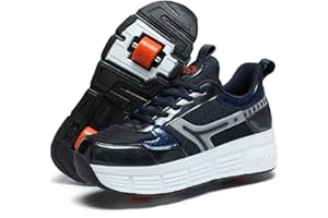 LYBANG Kids Roller Skate Shoes Automatic Retrectable Technical Skateboarding Skates Multisport Outdoor Running Sneakers for Boys and Girls Novel Gift