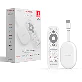 Thomson Go Cast 152 Streaming Dongle, 4K UHD Google TV, Voice Control, Google Cast, Dolby Atmos, Dolby Digital+, HDR10, Porta