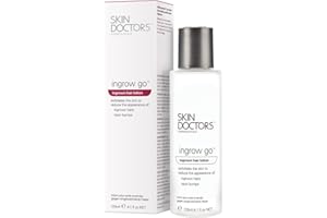 Skin Doctors Ingrow Go Lotion, Lotion pour Poils Incarnés, Appliquer en Prévention sur les Jambes, la Zone du Maillot, les Aisselles et le Visage, 120 ml