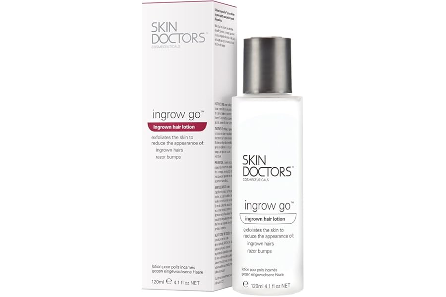 Skin Doctors Ingrow Go Lotion | Ingrown Hair Treatment | Reduces Razor Burns & Bumps I Use on Legs, Bikini Line, Underarm & face | 120ml