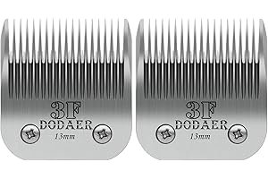 AUDOC 3F Lame staccabili per cani da compagnia compatibili con la serie Heiniger/Andis/Oster A5/Wahl KM10,2 contaggi