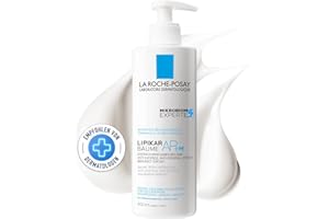 LA ROCHE-POSAY La Roche Posay Bodylotion für trockene, zu Neurodermitis neigende Haut, Stärkt Mikrobiom, Mildert Juckreiz, Mit Niacinamid und Sheabutter, Lipicar Baume AP + M, 400 ml