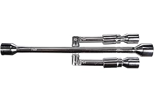 SIXTOL CROSS WRENCH 1 | Llave de cruz plegable para coche | 17-19-21-23 mm | llave cruzada para cambio seguro y rápido de neumáticos | cruz de rueda | llave de rueda para casi todos los coches comunes