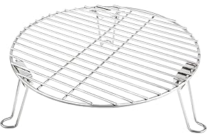 Mydracas Grill Expander Rack Stack Rack Expansion Grilling Rack Stainless Steel Fit Large & XL Big Green Egg Weber Kettle 22 Inches Charcoal Grill Kamado Joe,18" or Bigger Diameter Grill