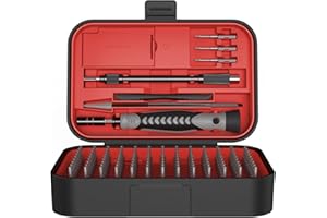 SOONAN Tournevis De Précision, 130 en 1 Kit Tournevis Precision Set Outils Avec 120 Pièces CRV Bits de Tournevis et 10 Accessoire, Pour Phone, Console de Jeu, Laptop, Lunettes, Montre, Etc