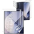 Zurligi Screen Protector for Samsung Galaxy Z Fold 6, 2 Inside Flexible TPU Films + 2 Front TPU Covers + 2 Camera Lens Protectors, HD Clear, Scratch-Resistant, Bubble-Free, with Installation Tool