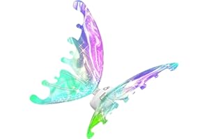SHCHME Electrical Wings for Kids,Glowing Shiny Butterfly Wings Auto Flapping with LED Light Up fairy Wings for Girls and Women for Birthday Halloween Cosplay Wedding and Christmas Party Dress Up