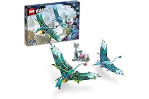 LEGO Avatar Jake & Neytiri First Banshee Flight, Pandora Movie Set with Toy Dragon-Like Figures, Minifigures and Glow in the Dark Elements, Gifts for 9 Plus Year Old Kids, Girls and Boys 75572