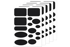 BOHUIZ 75 Pcs Puffer Down Jackets Repair Patch Kit, Black Nylon Fabric Repair Patches Self Adhesive Different Size and Shapes Stick On Patches Waterproof Clothes Patch for Puffer Jacket Tent Coat Bags