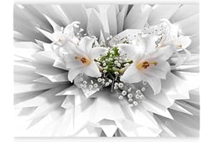 murando - Carta da parati Fiori Giglio 400x280 cm Fotomurali in TNT Murale alla moda Decorazione da Muro XXL Poster Gigante Design Carta per Pareti Astratto b-C-0213-a-a